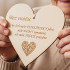 Dřevěná tabulka 17cm-Bez vnoučat