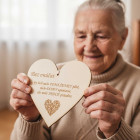 Dřevěná tabulka 17cm-Bez vnoučat