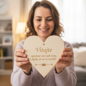 Dřevěná tabulka 17cm-Vítejte 2