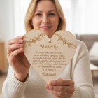 Dřevěná tabulka 17cm-Mamince