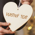 Dřevěná tabulka 17cm-Vlastní text