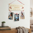 Dřevěná tabulka 30x11cm vedle sebe vnučata + srdíčka typu D