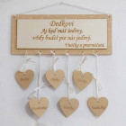 Tabulka 30x15cm pro dědečka (do 10ks srdíček)