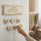 Tabulka 30x15cm pro dědečka (do 10ks srdíček)