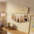 Dřevěná tabulka vedle sebe vnoučata a pravnoučata 55x15cm