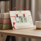 Dárek k 18. narozeninám dřevěná tabulka 30x22cm