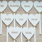 Výzdoba do kostela na 1. svaté přijímání srdce s jménem