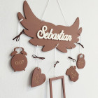 Dárek pro novorozence jméno na křídlech