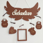 Dárek pro novorozence jméno na křídlech