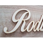 Dřevěný rodinný kalendář typ A s nápisem "Rodina" CS