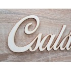 Dřevěný rodinný kalendář typ A s nápisem "Család"