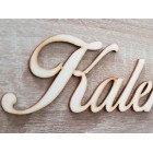 Dřevěný rodinný kalendář typu B s nápisem "Kalendář narozenin"