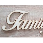Dřevěný rodinný kalendář typ C s nápisem "Family Calendar"