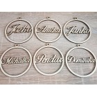 Jména ve vločce 8cm cena za kus