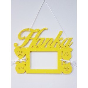 Fotoraj s jménem a údaji