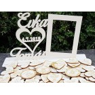 Fotografický rámek s názvy a datem