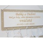 Tabulka 30x15cm pro babičku a dědečka (až 7 srdíček)