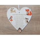 Tabulka 17cm-Pravidla dětského pokoje zvířátka