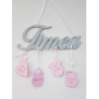 Dárek pro novorozence barva šedá-růžová světlá