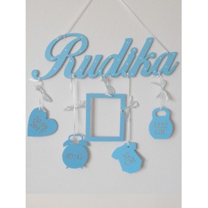 Jméno s údaji o narození – jméno na zeď 2