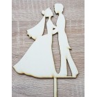 Dřevěný špíz manželé