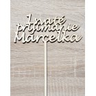 Dřevěný zapich 1.svaté přijímání s JMÉNEM Elizabeth