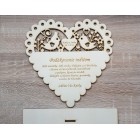 Poděkování rodičům vyřezané ptáčky