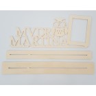 Dárek na promoce Mvdr. stojan s názvem na míru