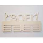 Držák na medaile s jménem mažoretka a gymnastka 45cm