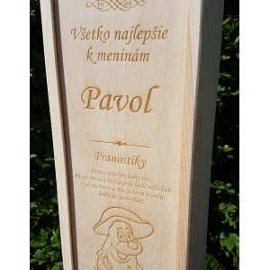 Dřevěný obal na 1 lahev 2