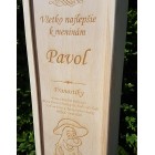 Dřevěný obal houbař