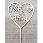 Dřevěný špíz Pán a Paní